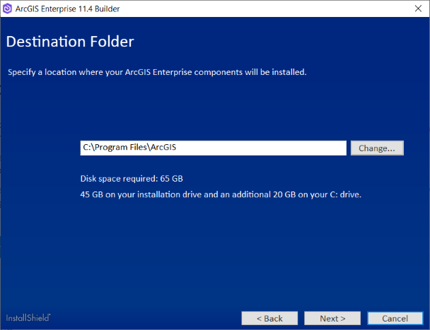 Provide the installation location for Provide the installation location for